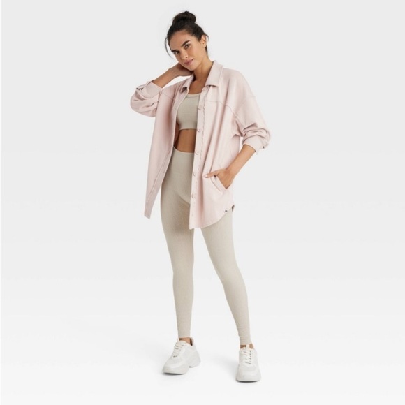 JoyLab Tops - Women's French Terry Button Down Shacket
- JoyLab™ Ivory new